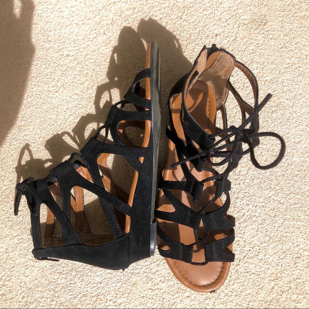 Black Strappy Sandals